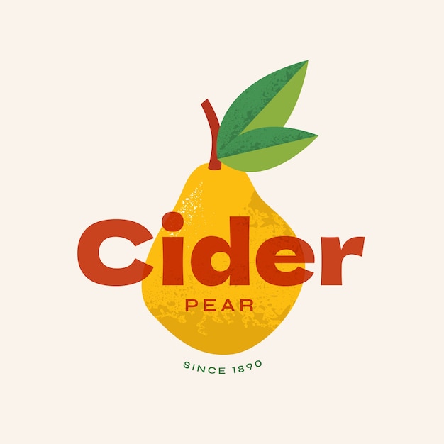 Cider logo design template