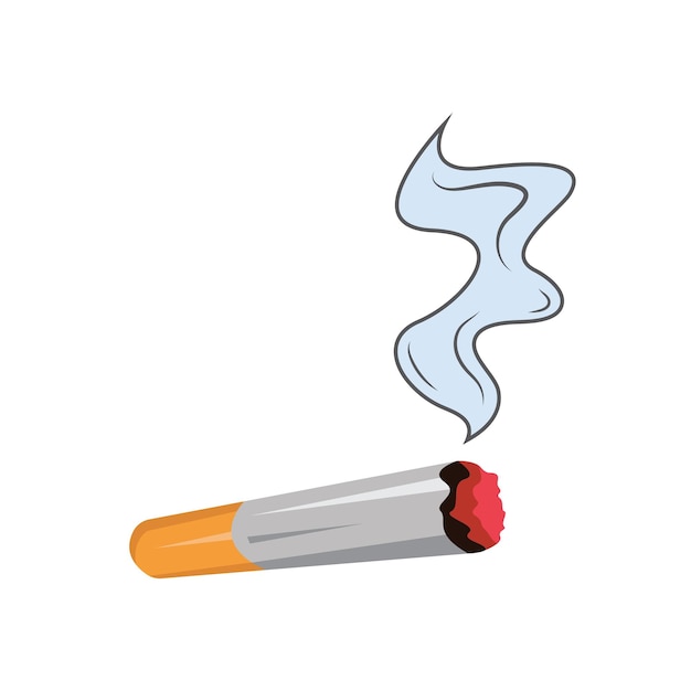 Vector cigarette burns vector illustration element concept design template web