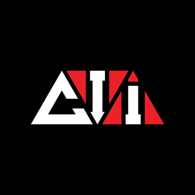cii triangle letter logo design with triangle shape cii triangle logo design monogram cii triangle vector logo template with red color cii triangular logo simple elegant and luxurious logo cii