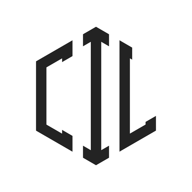 CILのロゴデザイン: CILのイニシャルレターCILのモノグラム六角形の形を用いたロゴ
