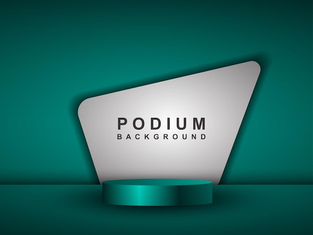 Vector cilindrisch podium met achtergrond productpresentatie mock-up podiumpodium of platform