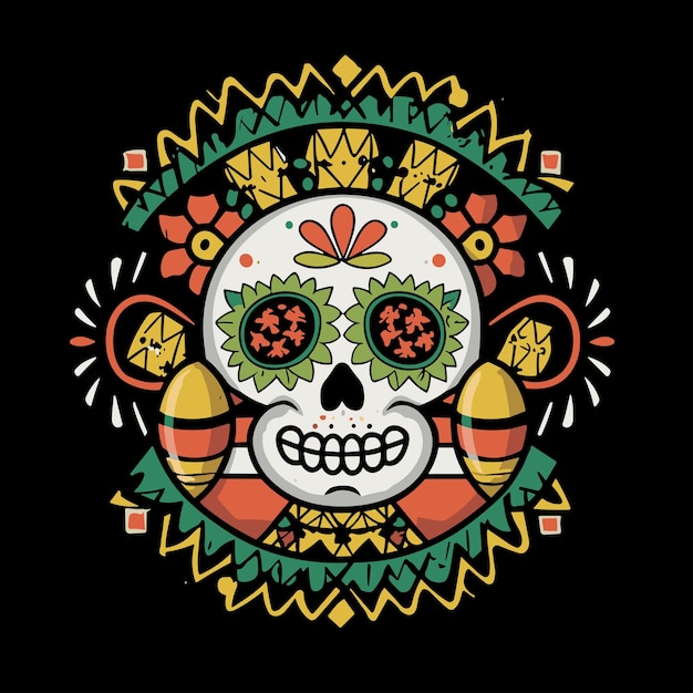 Vector cinco de mayo achtergrond met mexicaanse elementen vector