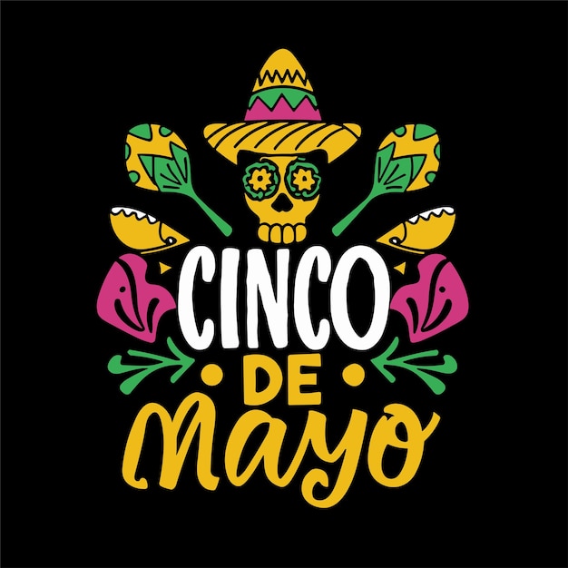 Cinco de mayo achtergrond met Mexicaanse elementen vector