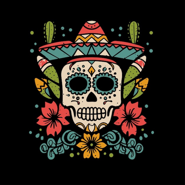 Vector cinco de mayo achtergrond met mexicaanse elementen vector