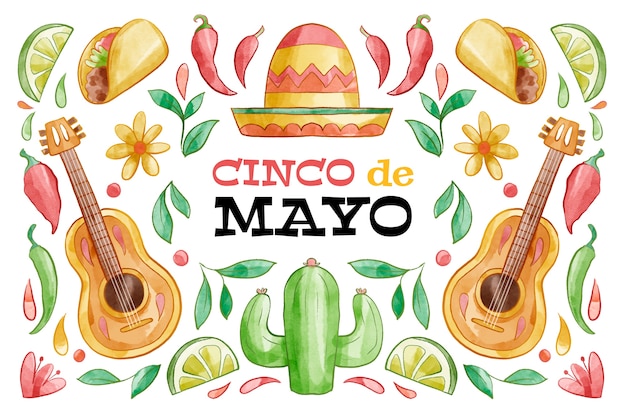 Vettore cinco de mayo sfondo