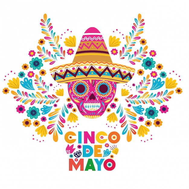 Cinco de mayo celebration greeting card