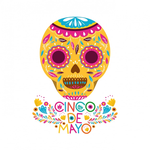 Cinco de mayo celebration greeting card