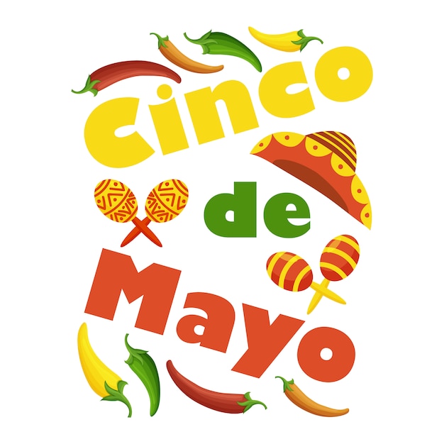 Cinco de Mayo colorful festive background