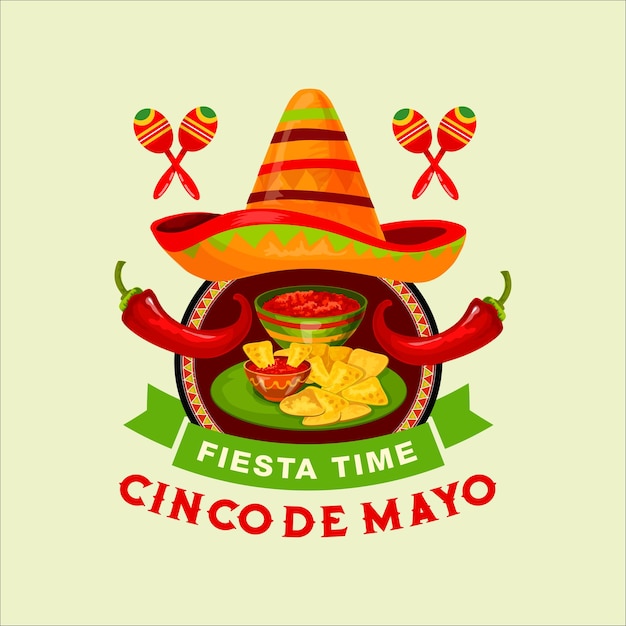 Cinco De Mayo Design met Vector