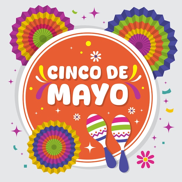 Cinco de Mayo federale feestdag in Mexico vector illustratie