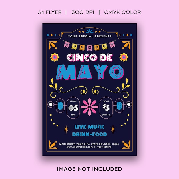 Cinco de mayo flyer