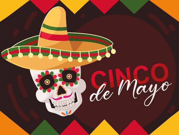 Cinco de mayo greeting card style