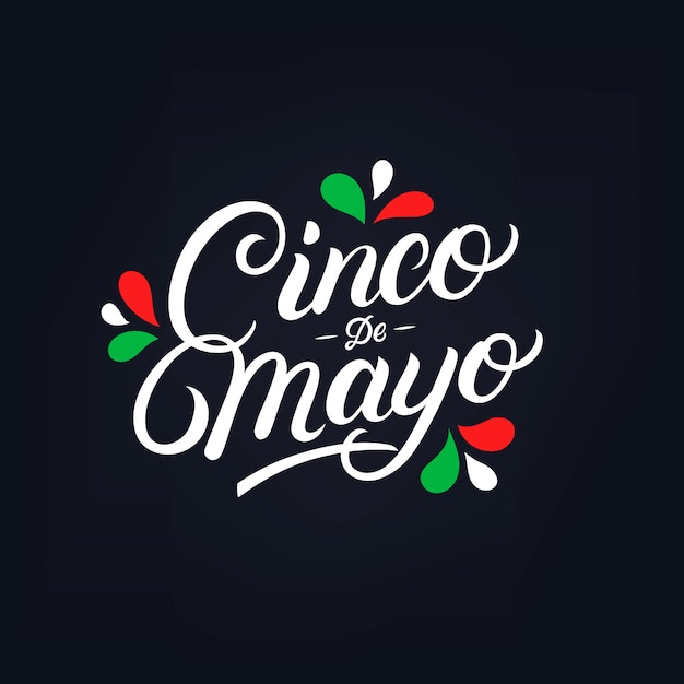 Cinco de Mayo hand written lettering