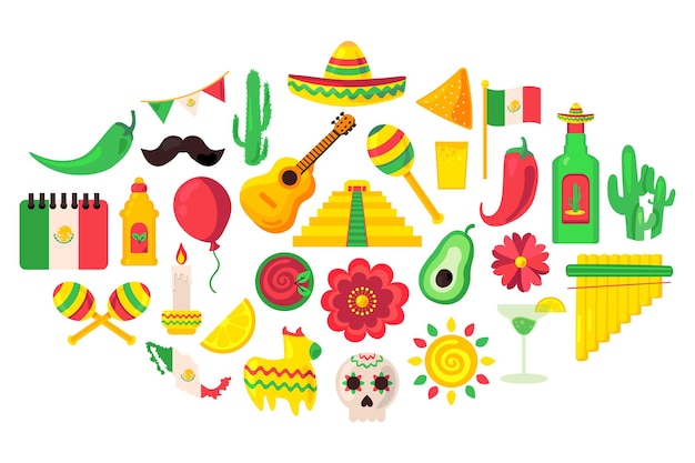 Cinco De Mayo 아이콘 세트