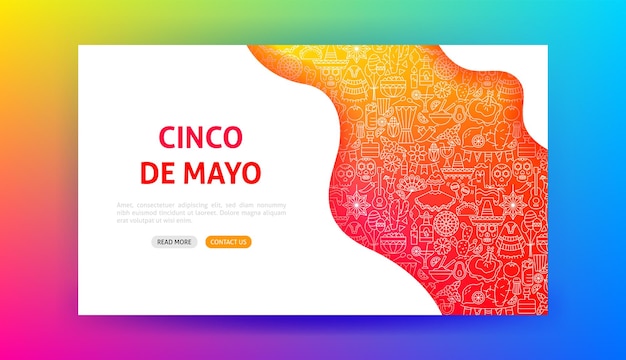 Cinco de mayo landing page