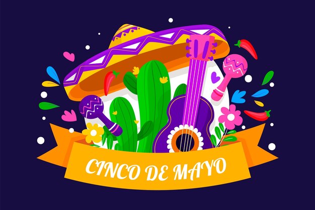 Cinco de mayo met gitaar