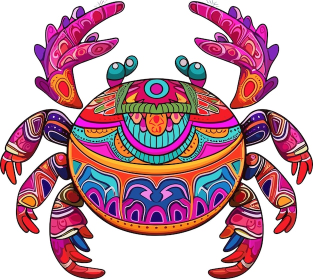 Cinco de mayo Mexicaanse krab vectorillustratie