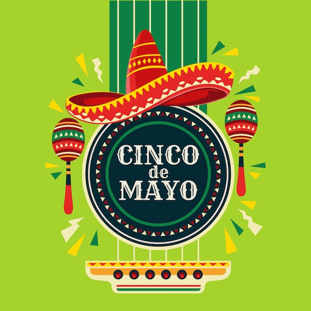 Cinco de Mayo Mexicaanse vakantie partij illustratie premium