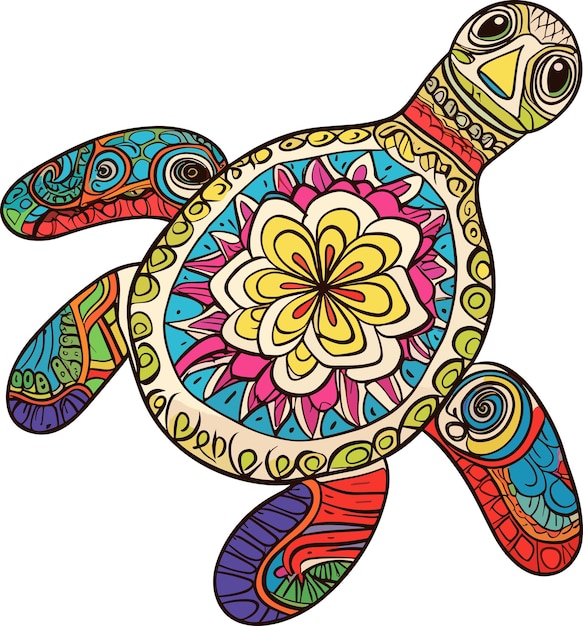 Cinco de mayo mexican turtle vector illustration