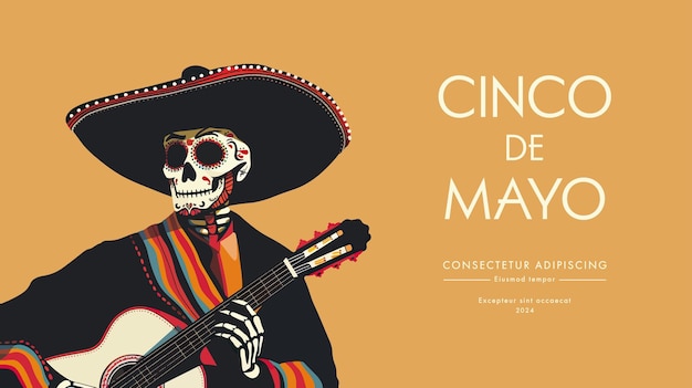 Vettore poster del cinco de mayo