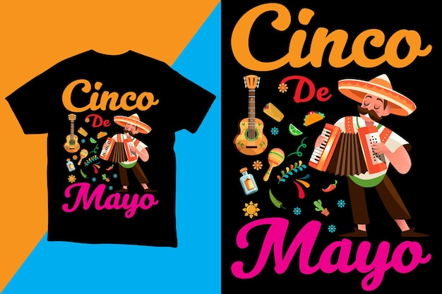Cinco de mayo t shirt design vector for print