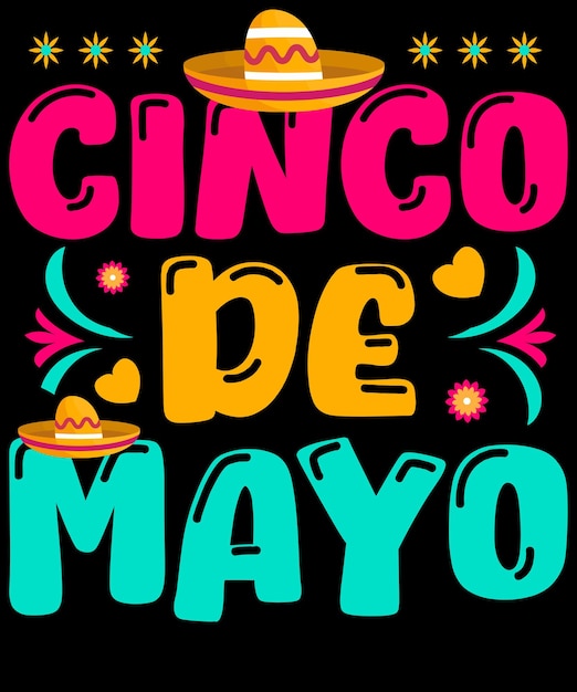 Cinco de Mayo 티셔츠 디자인