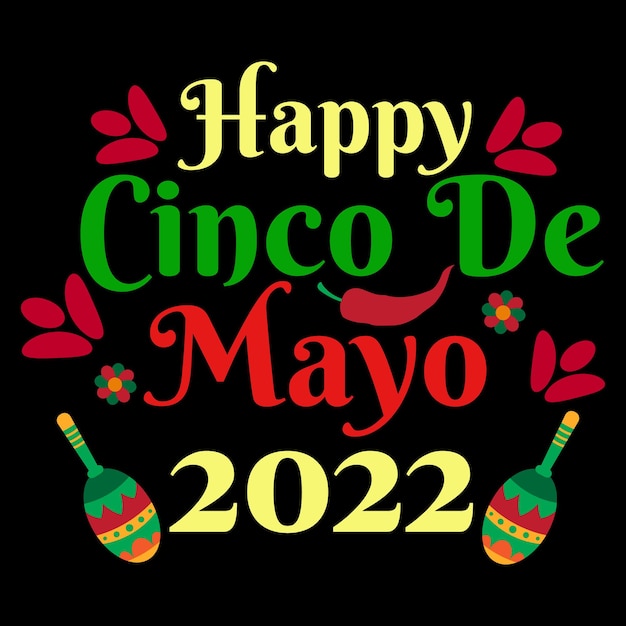 Cinco de mayo t-shirt ontwerp