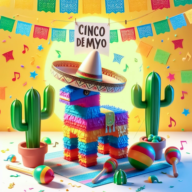 ベクトル cinco de mayoのテンプレート