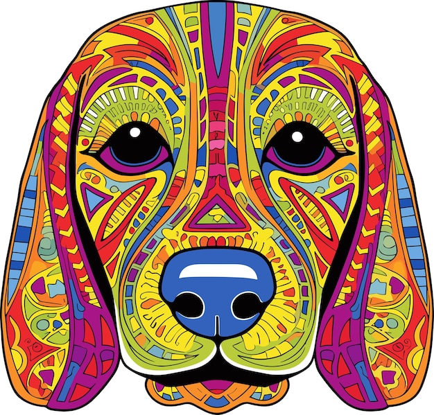 Cinco de mayo themed dog vector illustration