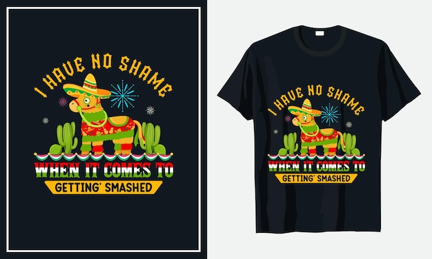 Cinco de mayo tshirt 디자인 프리미엄 벡터