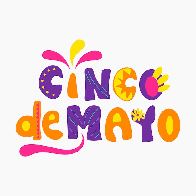 Cinco De Mayo Typografie