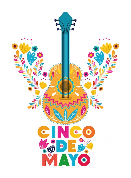 Vector cinco de mayo viering wenskaart