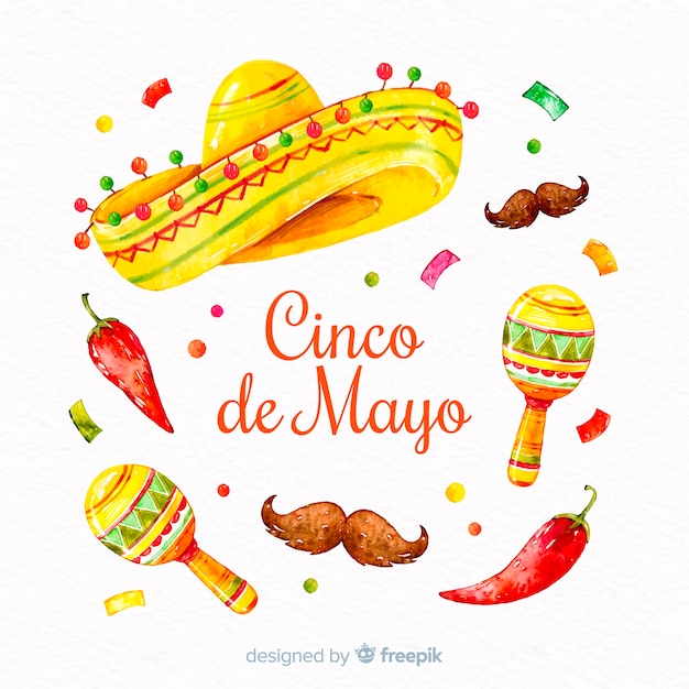 Vettore cinco de mayo