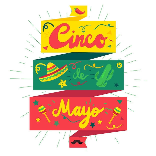 Вектор cinco de mayo