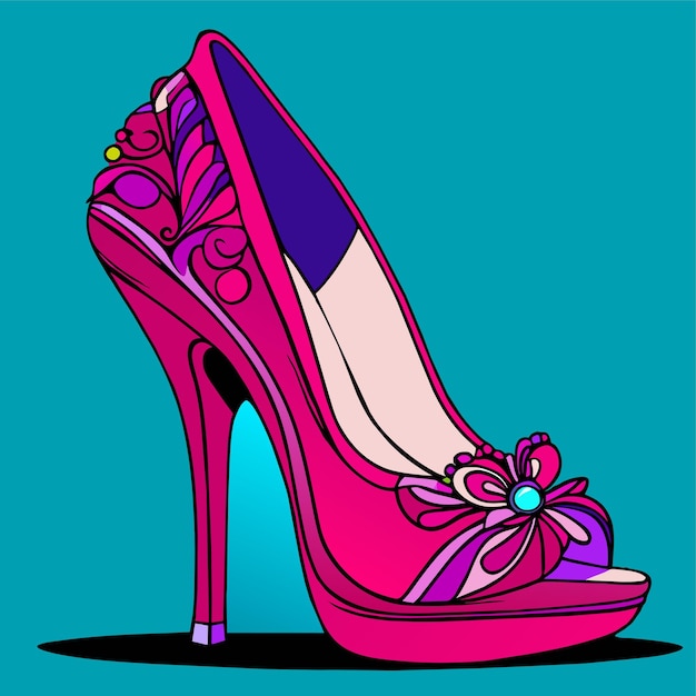 Vector cinderella's schoen vector illustratie