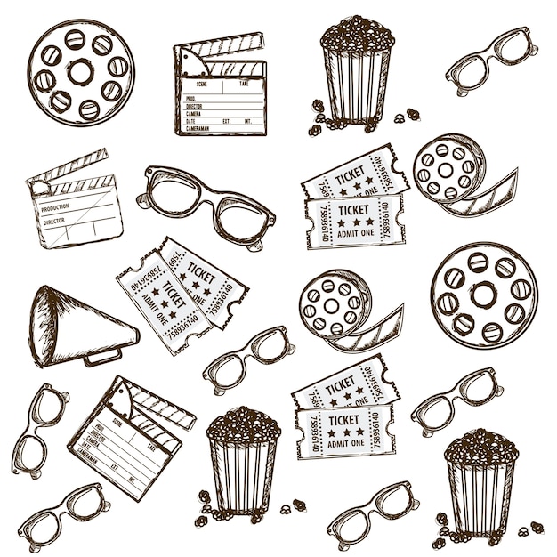 Vector cine icons