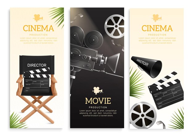 Set di banner del cinema