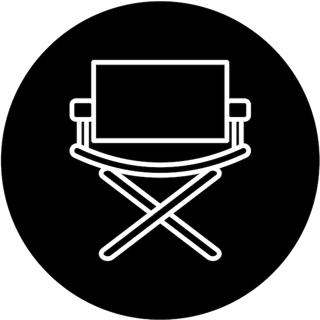 Vector cinema chairs icon style