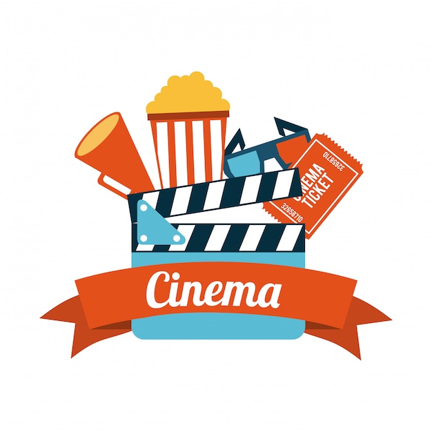 Cinema design overwhite  background vector illustration