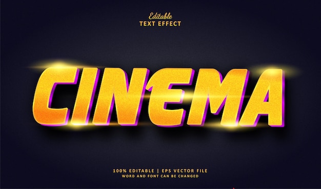 Cinema editable text effect style cinematic