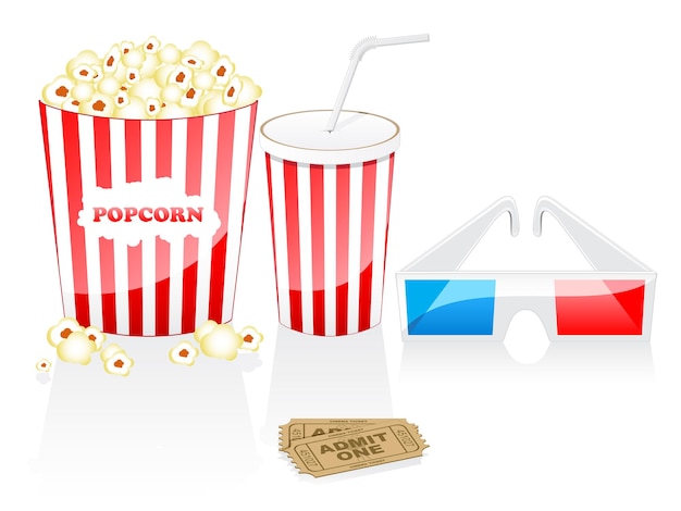 Vector cinema elements. cinema concept.