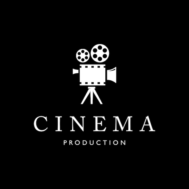 Vettore modello di progettazione di logo di cinema