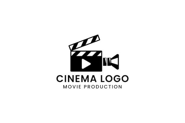 Vector cinema logo vector icon illustration