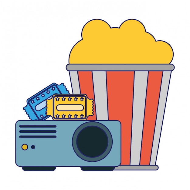 Vector cinema and movies entertainment