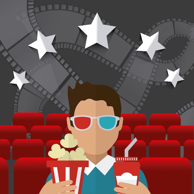 Vector cinema ontwerp.