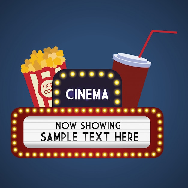 Vector cinema ontwerp