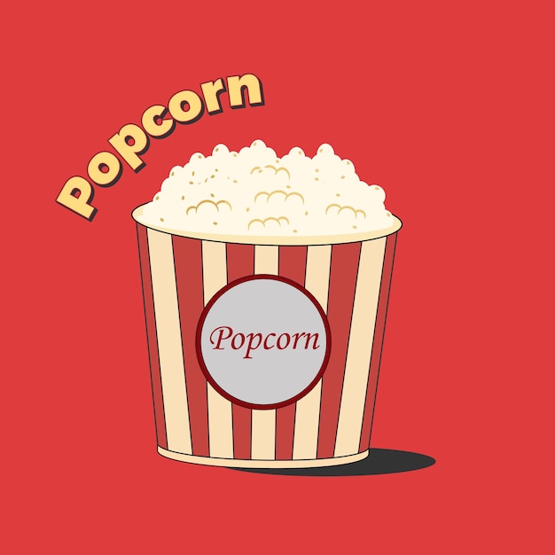 Cinema party popcorn cup cinema clap design per la pubblicità dell'invito del banner del festival