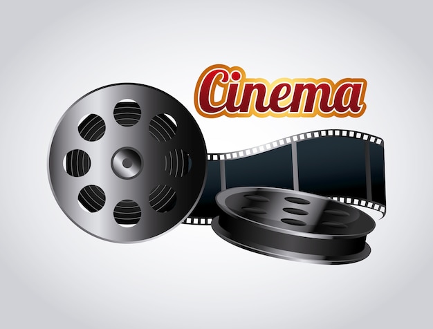 cinema reel film tape icon