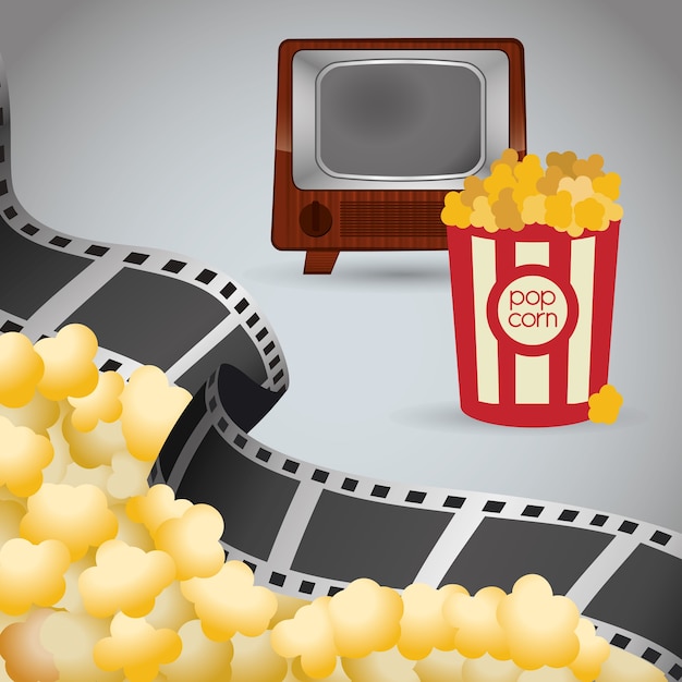 Cinema retrò tv benna pop corn