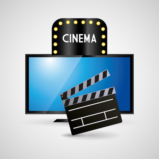 Film della cinepresa della televisione del cinema